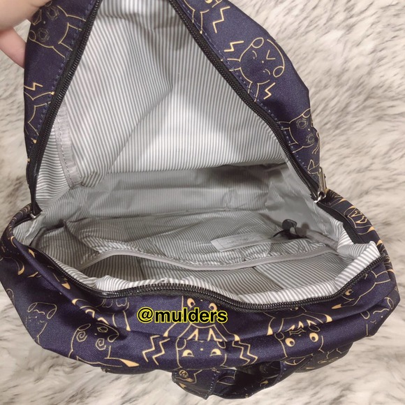 NWT Loungefly Pokémon Pikachu & Mimikyu Face Print Black Backpack main image 4